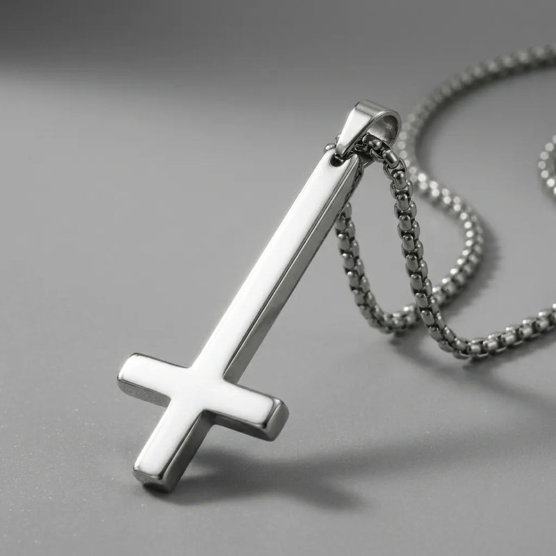Upside Down Cross Necklace