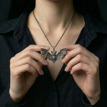 Cursed Bat Gothic Necklace