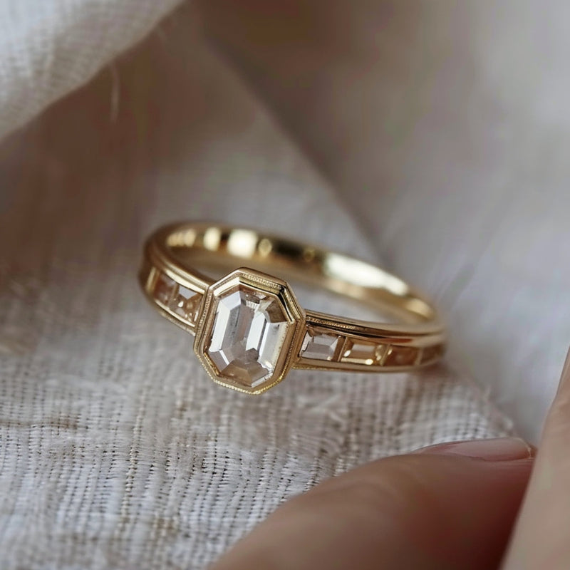 Delicate Artisan Gold Ring