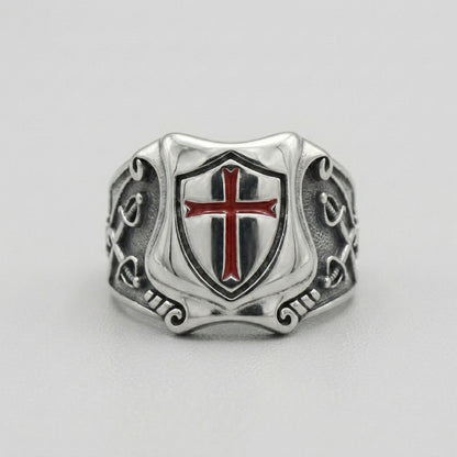 Knights Templar Crusader Shield Ring