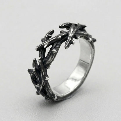Gothic Thorn Vine Wrap Ring