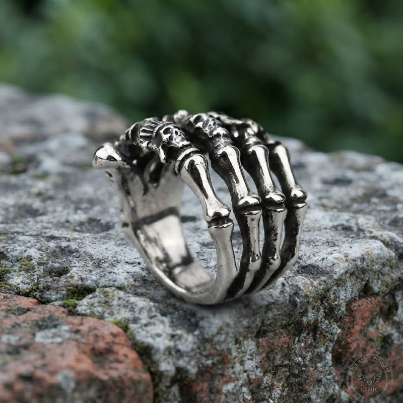 Skeleton Hand Wraparound Ring