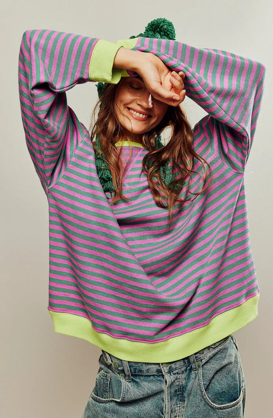 Antonella® | Colorful striped sweater for women