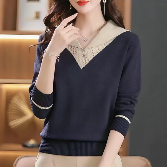 Savannah® | Elegant And Comfortable V-Neck Sweater