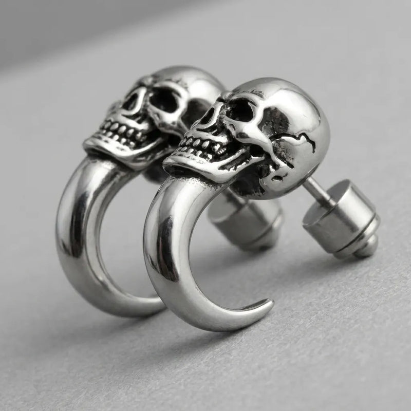 Rebel Halo Skull Earrings