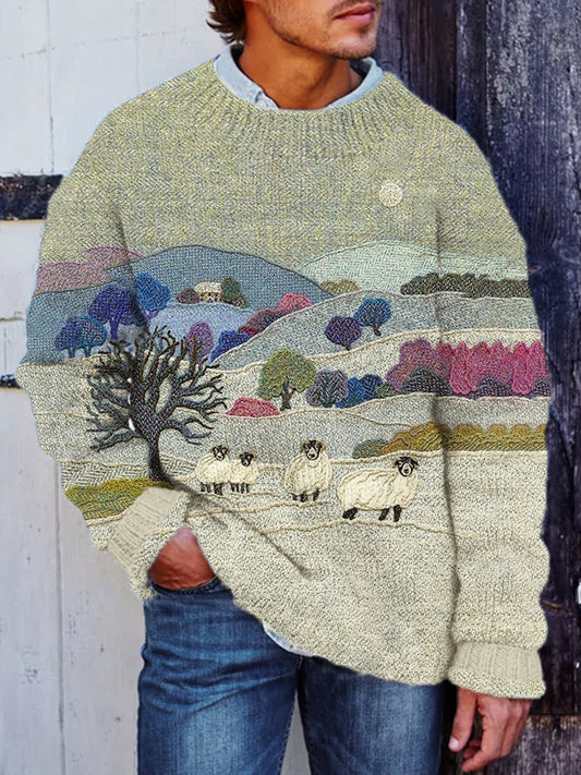 Field & Sheep Men's Cozy Crew Neck Sweater elevenforest