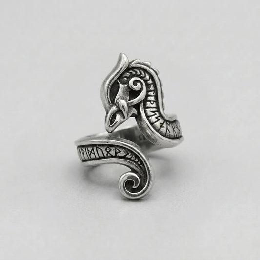 Norse Raven Dark Omen Ring