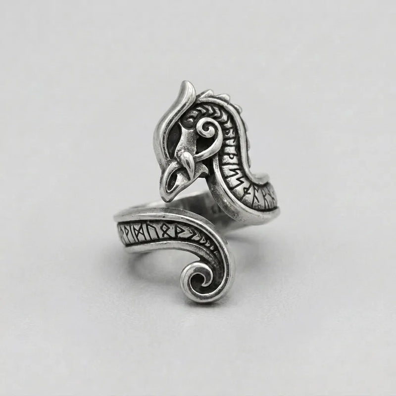 Norse Raven Dark Omen Ring