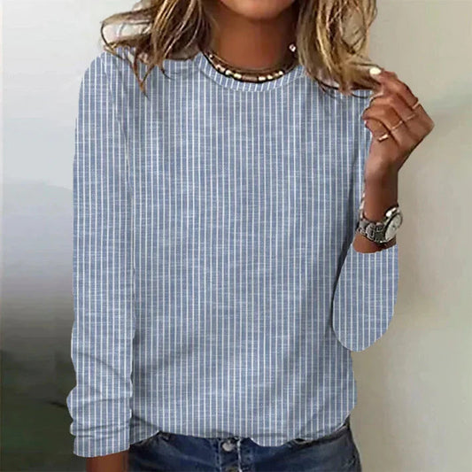 Anna® | Striped knitted sweater for women