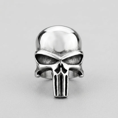 Sleek Death's Head Signet Ring
