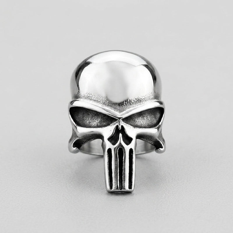 Sleek Death's Head Signet Ring