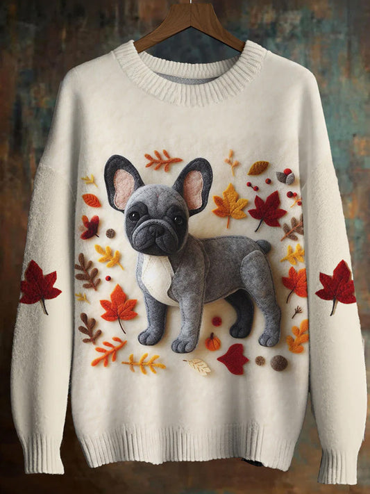 Dachshund Maple Leaf Sweater elevenforest