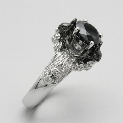 Obsidian Rose Ring