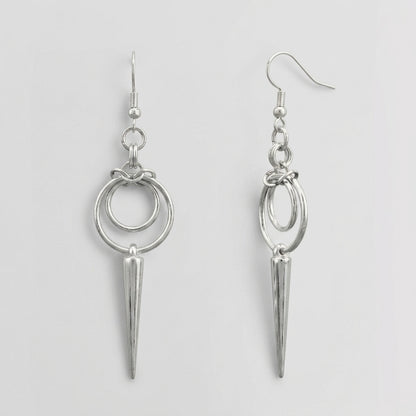Double Spike Drop Earrings