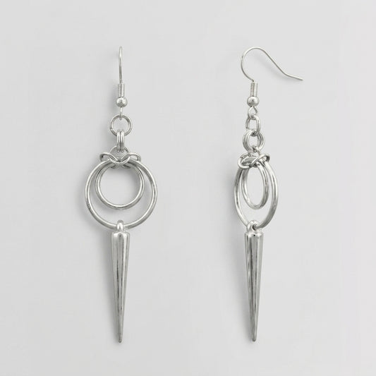 Double Spike Drop Earrings