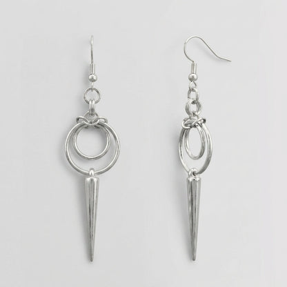 Double Spike Drop Earrings