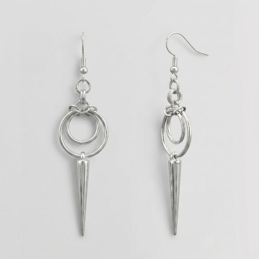 Double Spike Drop Earrings