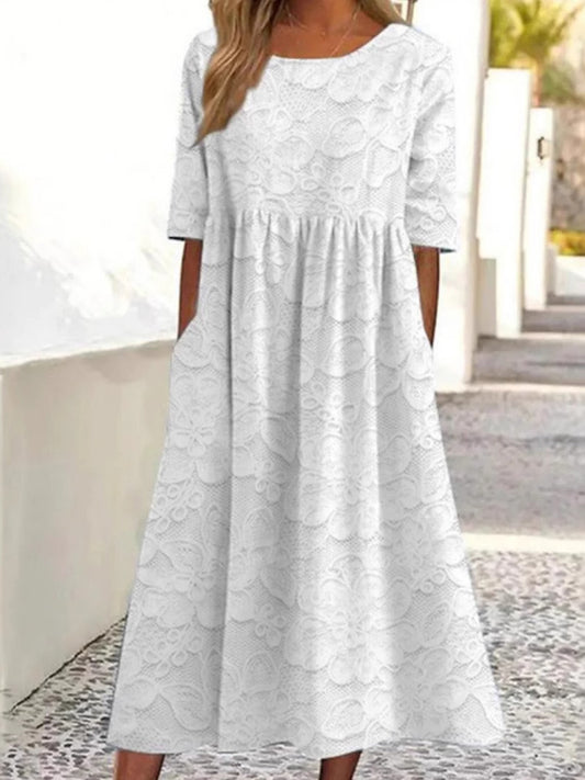 Women's Retro Floral Print Dress artswardrobe