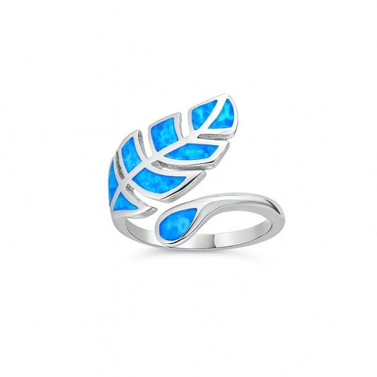 Fern Opal Adjustable Ring