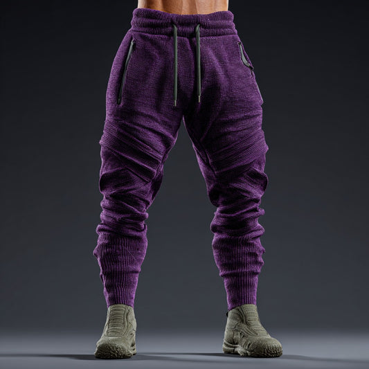 Men's Irregular Knitted Thermal Pants