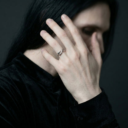 Silver Ember Ring