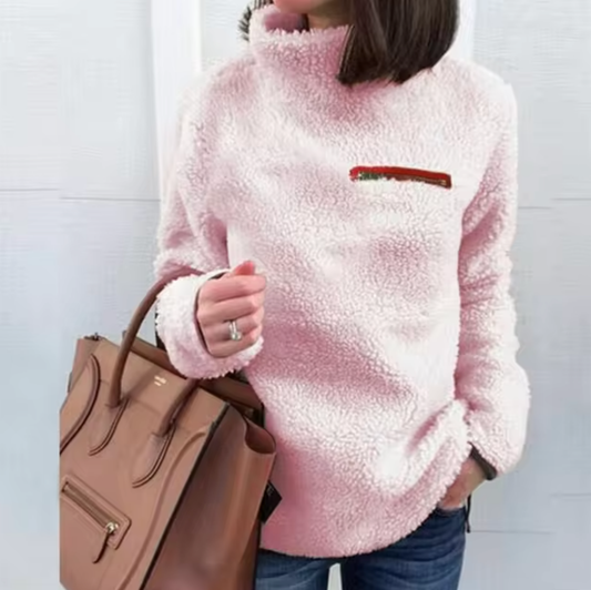 Reina® | Turtleneck sweater made of soft plush