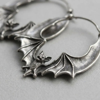 Moon fang Bat Earrings
