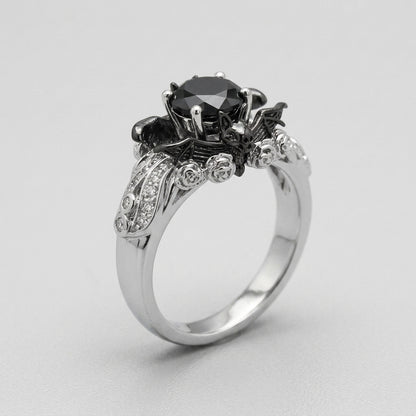 Obsidian Rose Ring