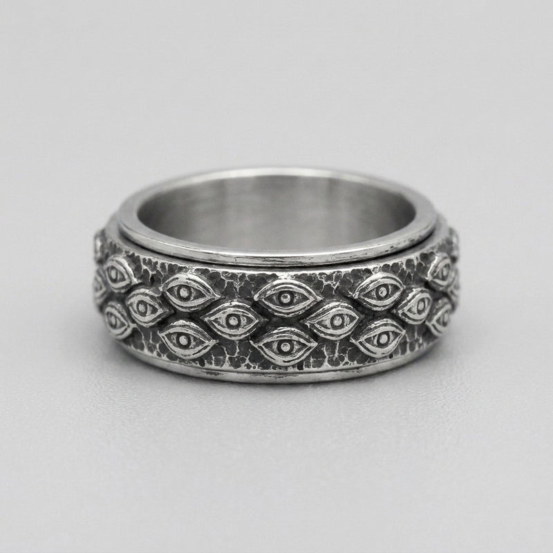 Evil Eye Eternity Spinner Ring