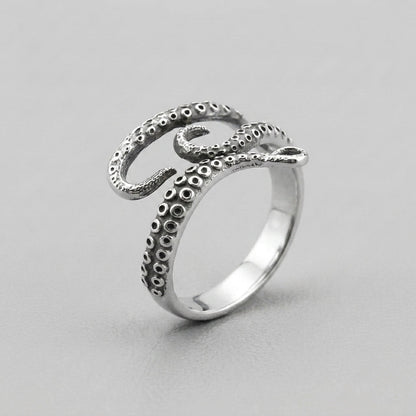 Vintage Kraken Tentacle Wrap Ring