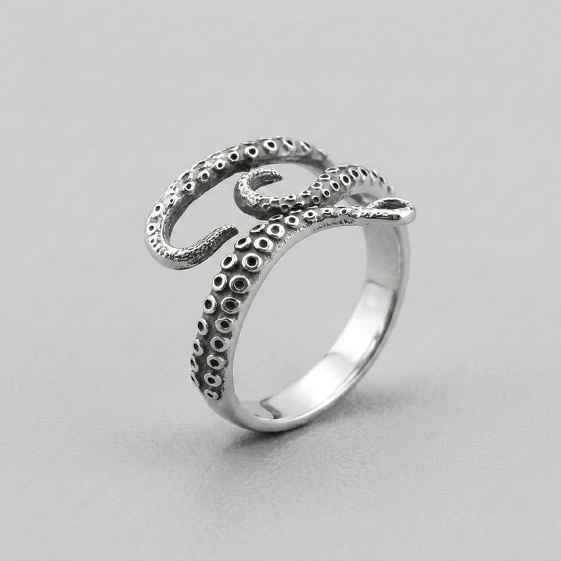 Vintage Kraken Tentacle Wrap Ring