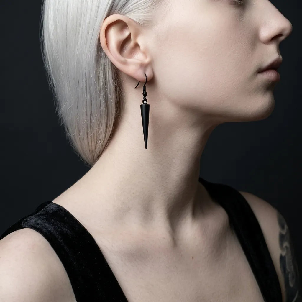 Shadow Spike Drop Earrings