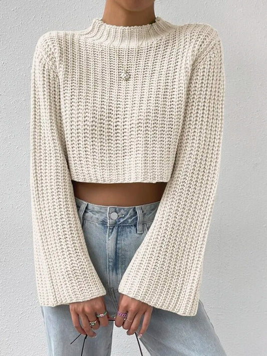 Joana® | Short women's sweater with bell sleeves