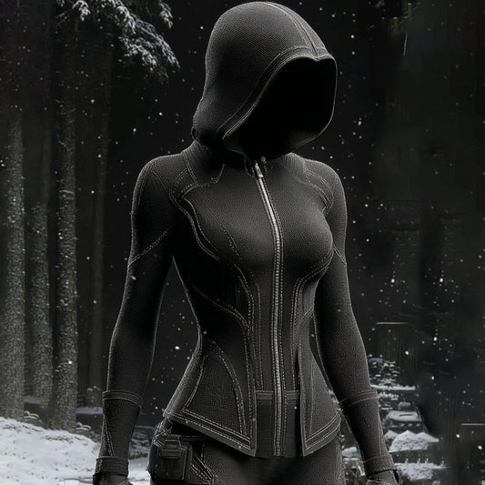 Comstylish Women's Viking Line Design Art Cozy Hooded