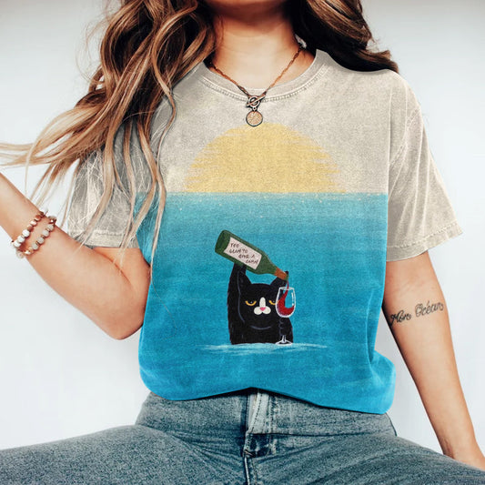 Too Glam To Give A Damn Printed Casual T-Shirt elevenforest