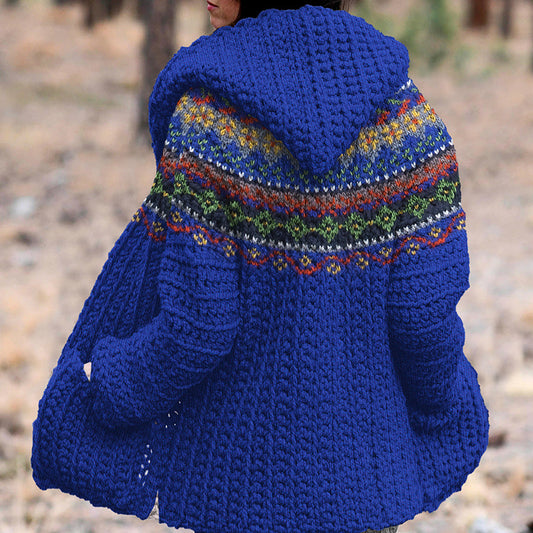 Vintage Icelandic Ethnic Graphic Knitted Warm Sweater elevenforest