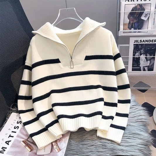 Kristel® | Oversized striped sweater for women