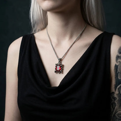 Scarlet Relic Pendant Necklace