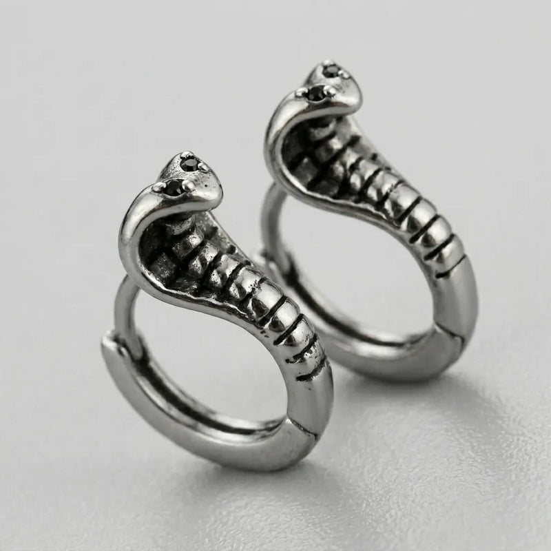 Sacred Serpent Loop Earrings