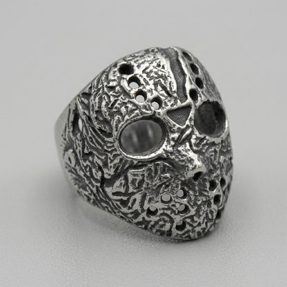 Gothic Jason Voorhees Mask Ring