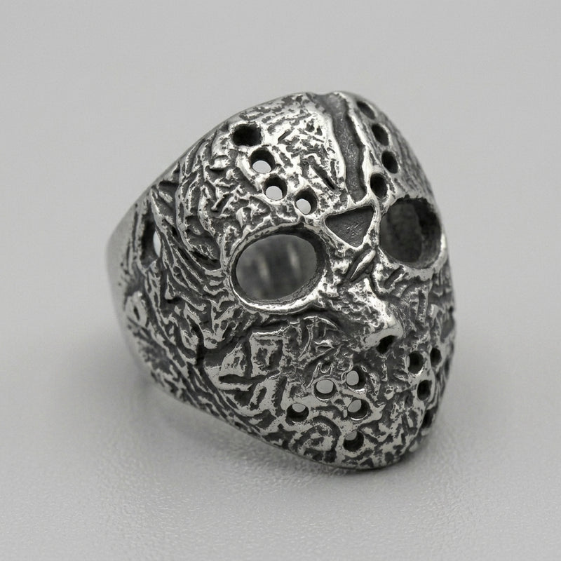 Gothic Jason Voorhees Mask Ring