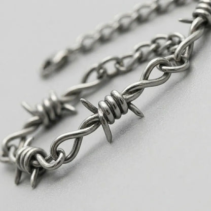 Barbed Wire Chain Bracelet