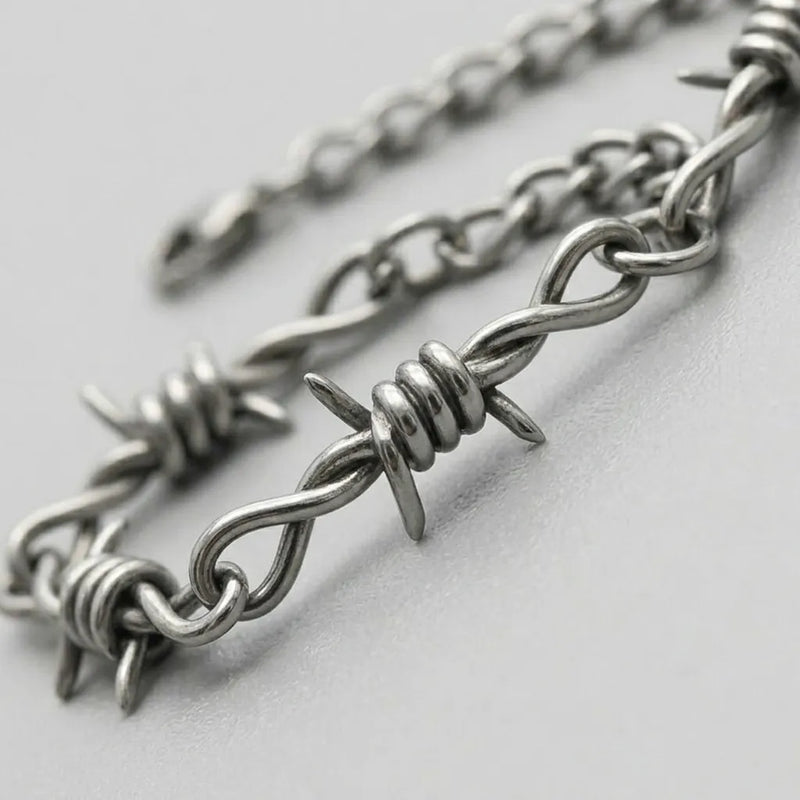 Barbed Wire Chain Bracelet