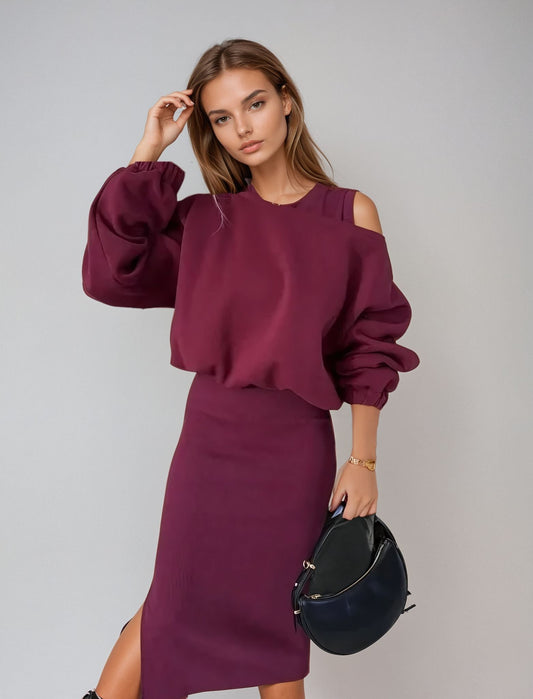 Doris® | Dress and sweater set