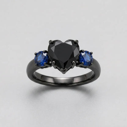 Black Diamond Gothic Ring