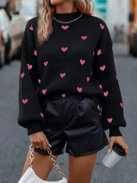 Francisca® | All-over heart sweater