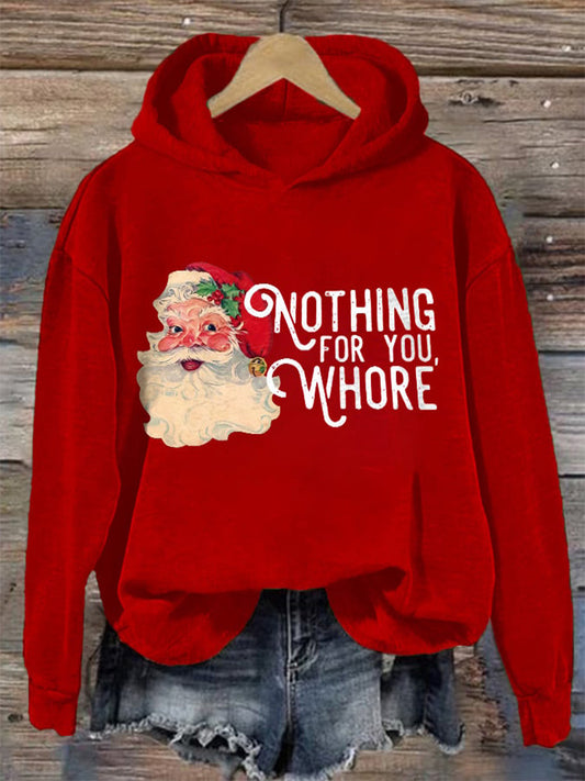 Comstylish Women's Christmas Printed Casual Hooded Sweatshirt