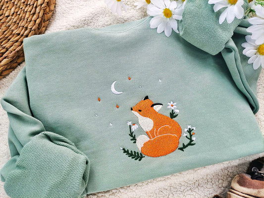 Comstylish Vintage Fox Daisy Sweatshirt
