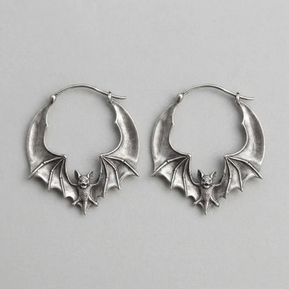 Moon fang Bat Earrings