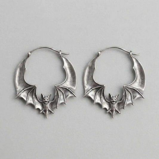 Moon fang Bat Earrings